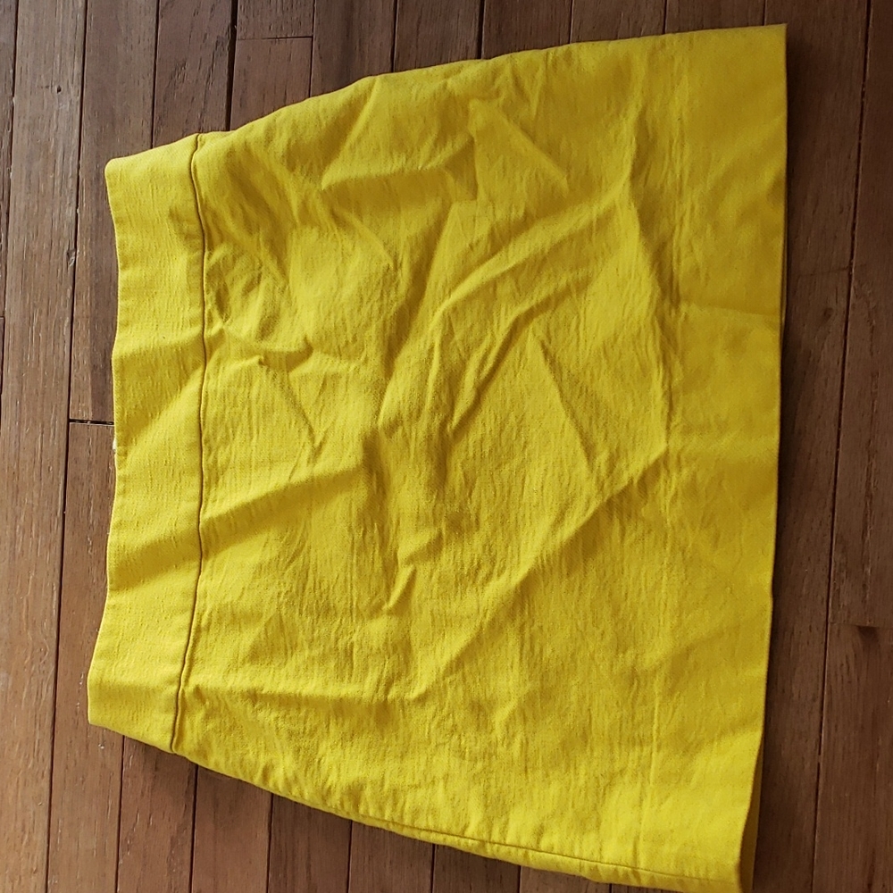 J. Crew bright yellow skirt